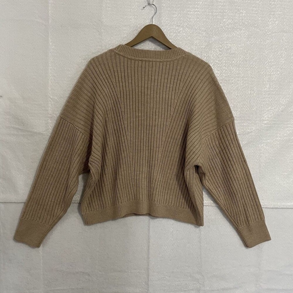 Tommy Hilfiger Women's Beige Cable Knit Sweater - Picture 2 of 4